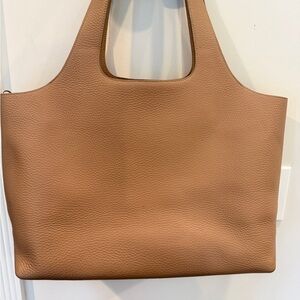 Cuyana Tan Leather 16 inch Tote